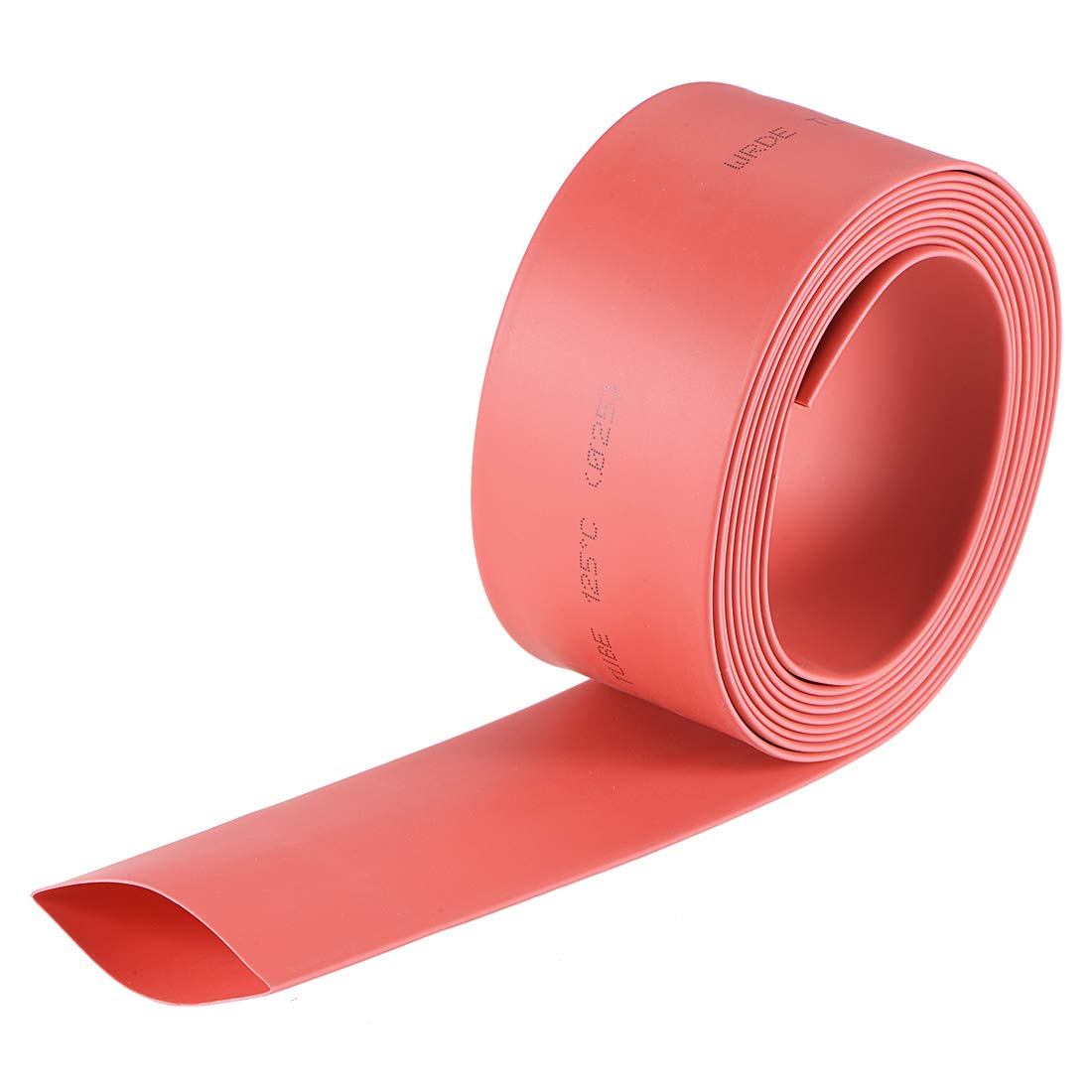 Heat Shrink Tubing, 1"(25mm) Dia 41mm Flat Width 2:1 Rate Shrinkable Tube Cable Sleeve 2m - Red