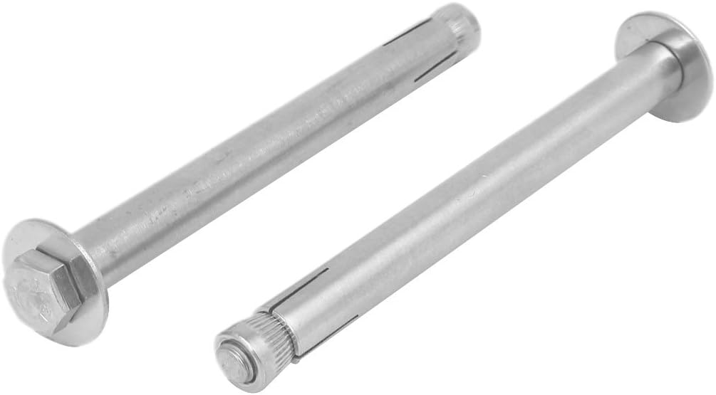 M8 x 120mm 304 Stainless Steel Hex Head Sleeve Anchor Expansion Bolt 2PCS