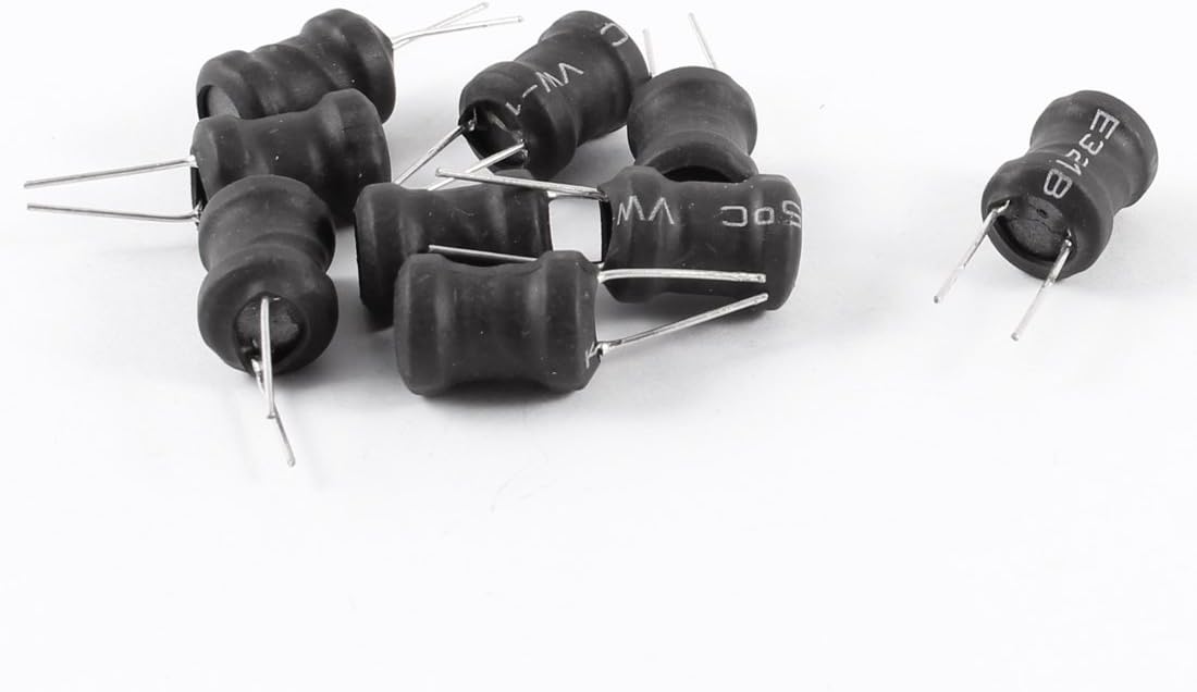 1mH 9mm x 12mm UL-polyolefin Metal Electronic Circuit Inductors 10 Pcs