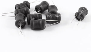 1mH 9mm x 12mm UL-polyolefin Metal Electronic Circuit Inductors 10 Pcs