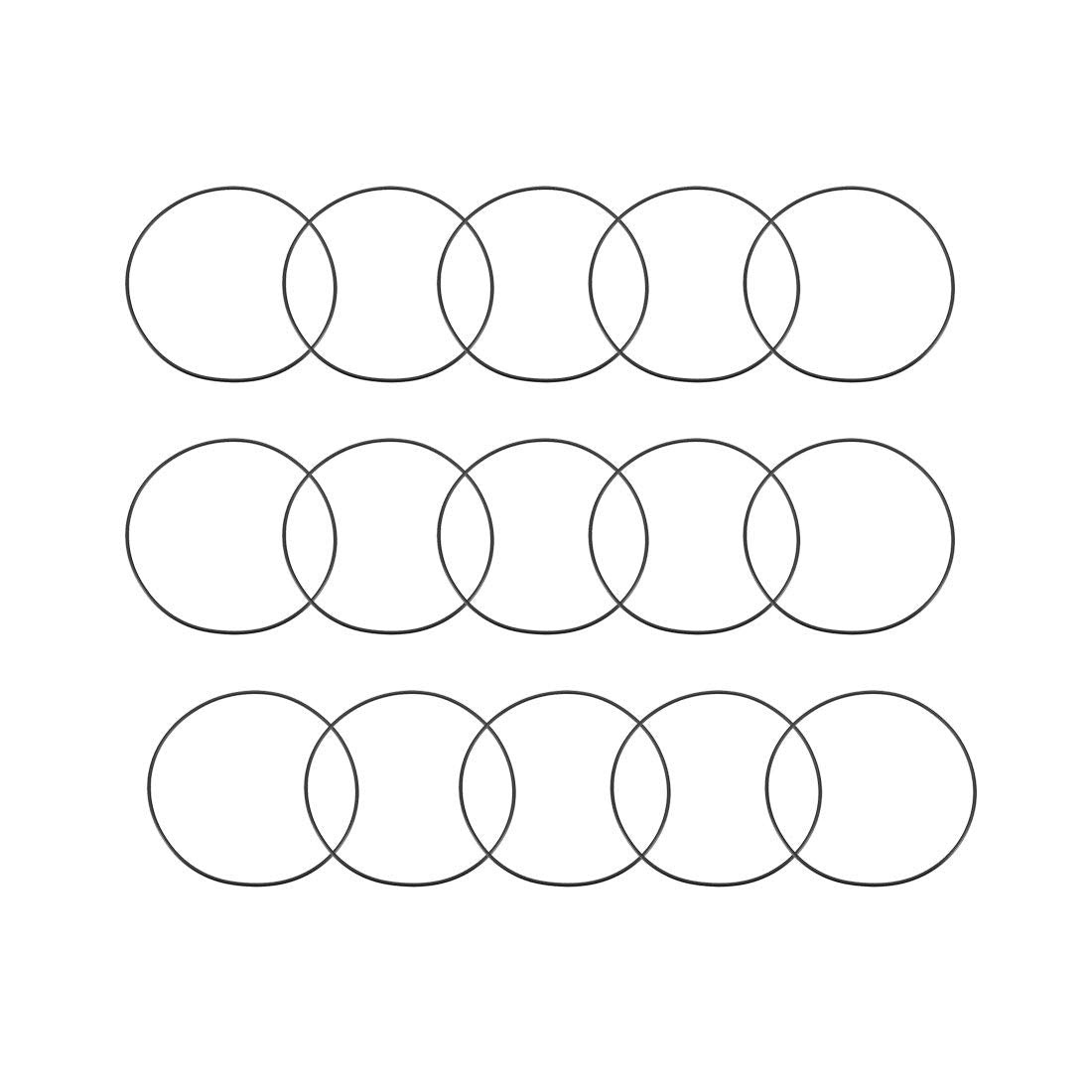 Nitrile Rubber O-Rings, 80mm OD 77mm ID 1.5mm Width, Metric Sealing Gasket, Pack of 15