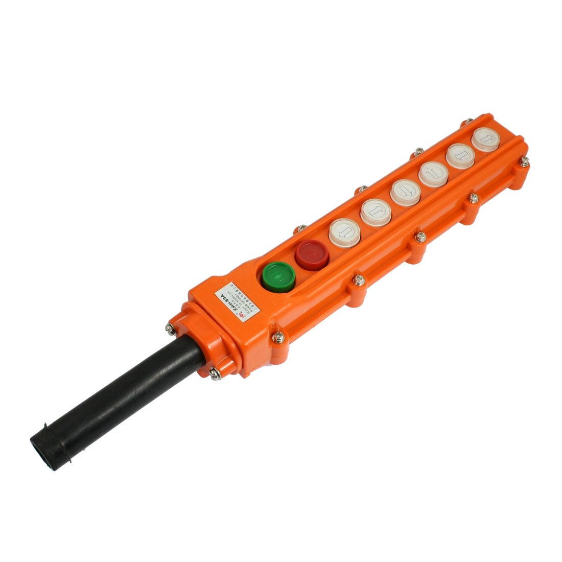 a12111900ux0304 Hoist Crane Control Station 6 Ways Push Button Switch, AC 250V/5 Amp, 500V/2 Amp