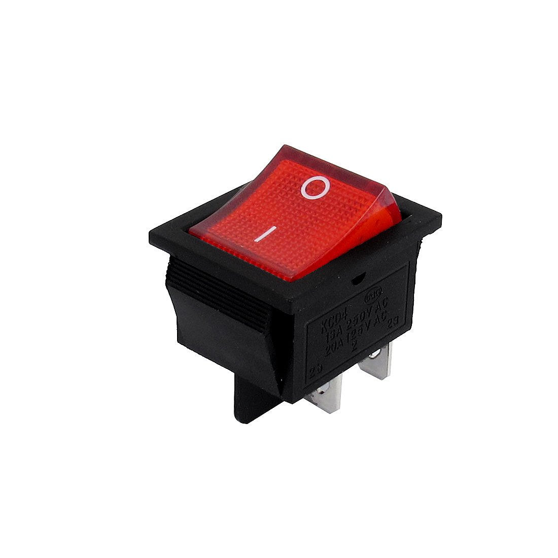 AC 4Pin DPST On-Off Boat Rocker Switch, 125V, 20A
