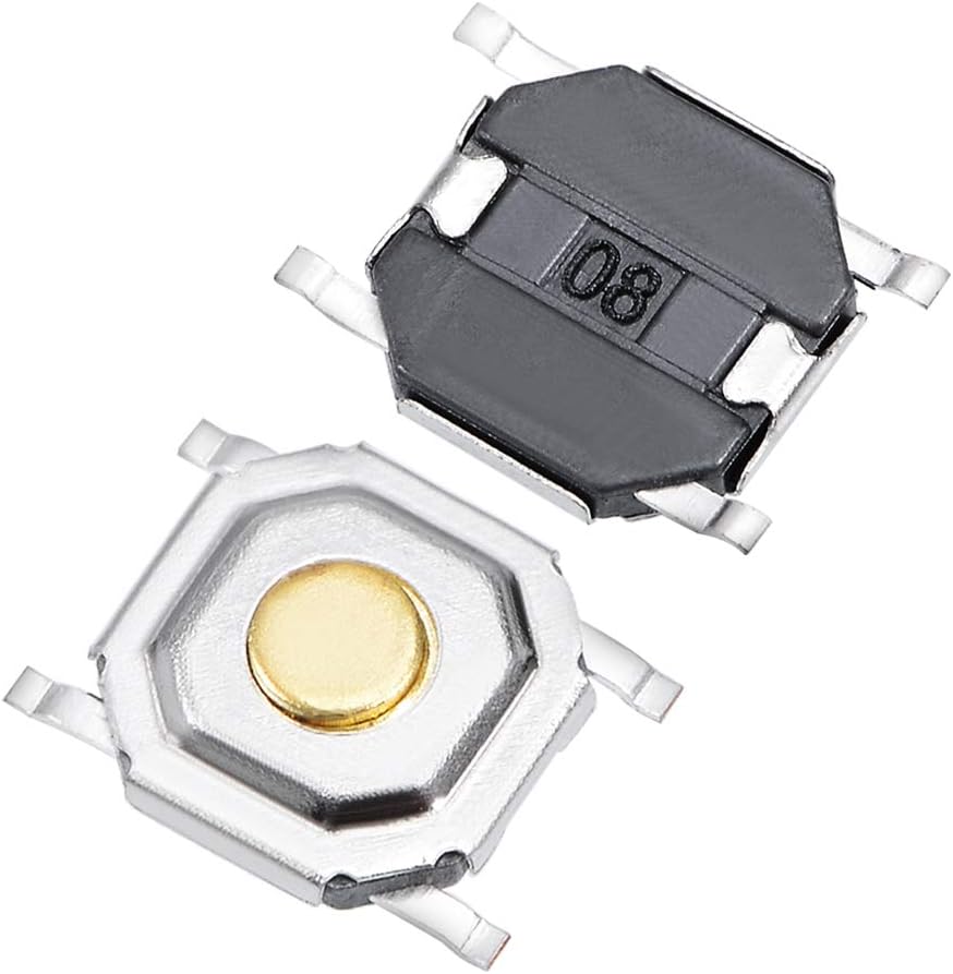 50PCS 5x5x1.5mm Size Momentary Panel PCB Surface Mounted Devices SMT Mount 4 Pins Push Button SPST Tactile Tact Switch