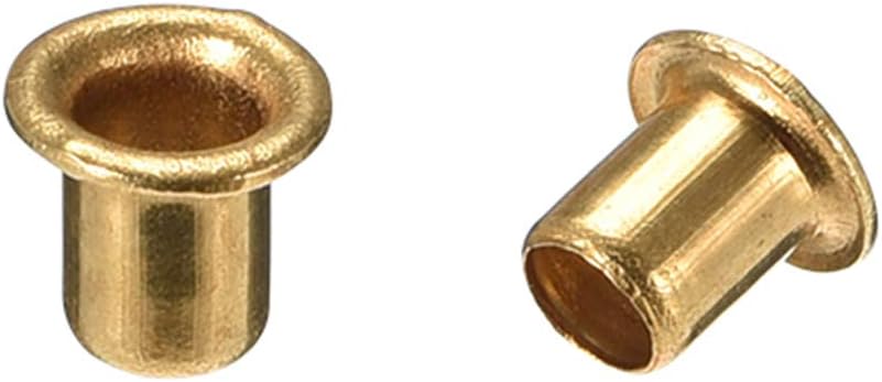 Hollow Rivet,4mm x 5mm Through Hole Copper Hollow Rivets Grommets Double-Sided Circuit Board PCB 100Pcs