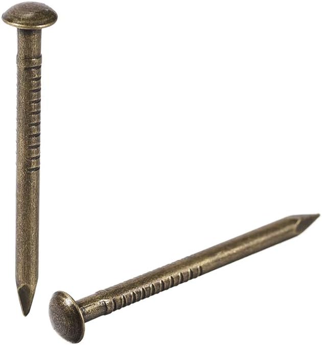 Small Tiny Hardware Nails Carbon Steel 1.8X25mm(DxL) for DIY Decorative Wooden Boxes Accessories Bronze Tone 500pcs