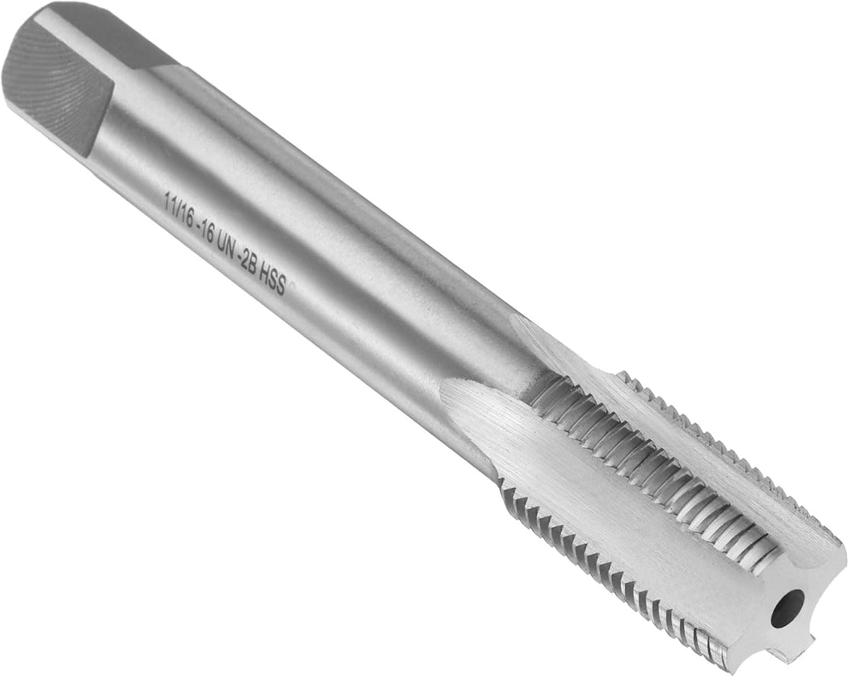 Hand Taper Tap 11/16-16 UNS 2B Thread Taper Style Taps Straight Flute Screw Tapping Threading Tool High Speed Steel HSS6542