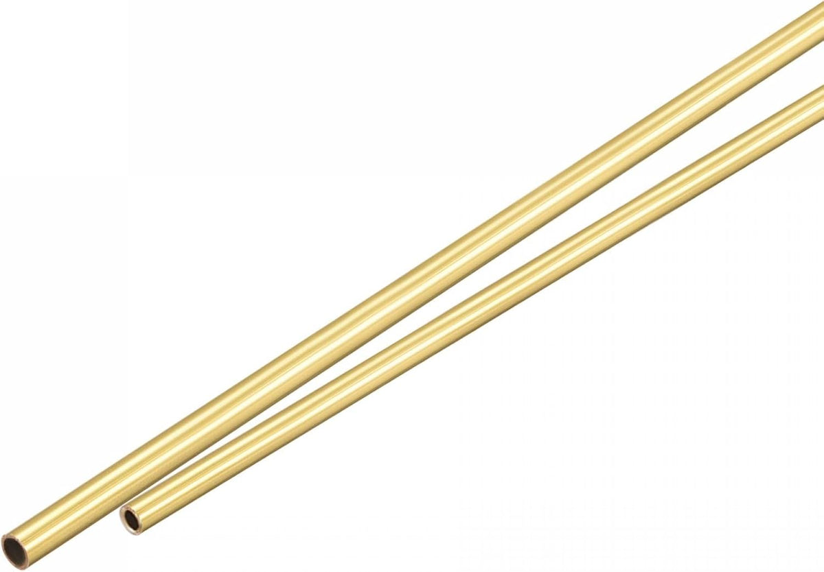 Brass Tube 1mm 1.5mm OD x 0.2mm Wall Thickness 300mm Length Pipe Tubing, Pack of 6