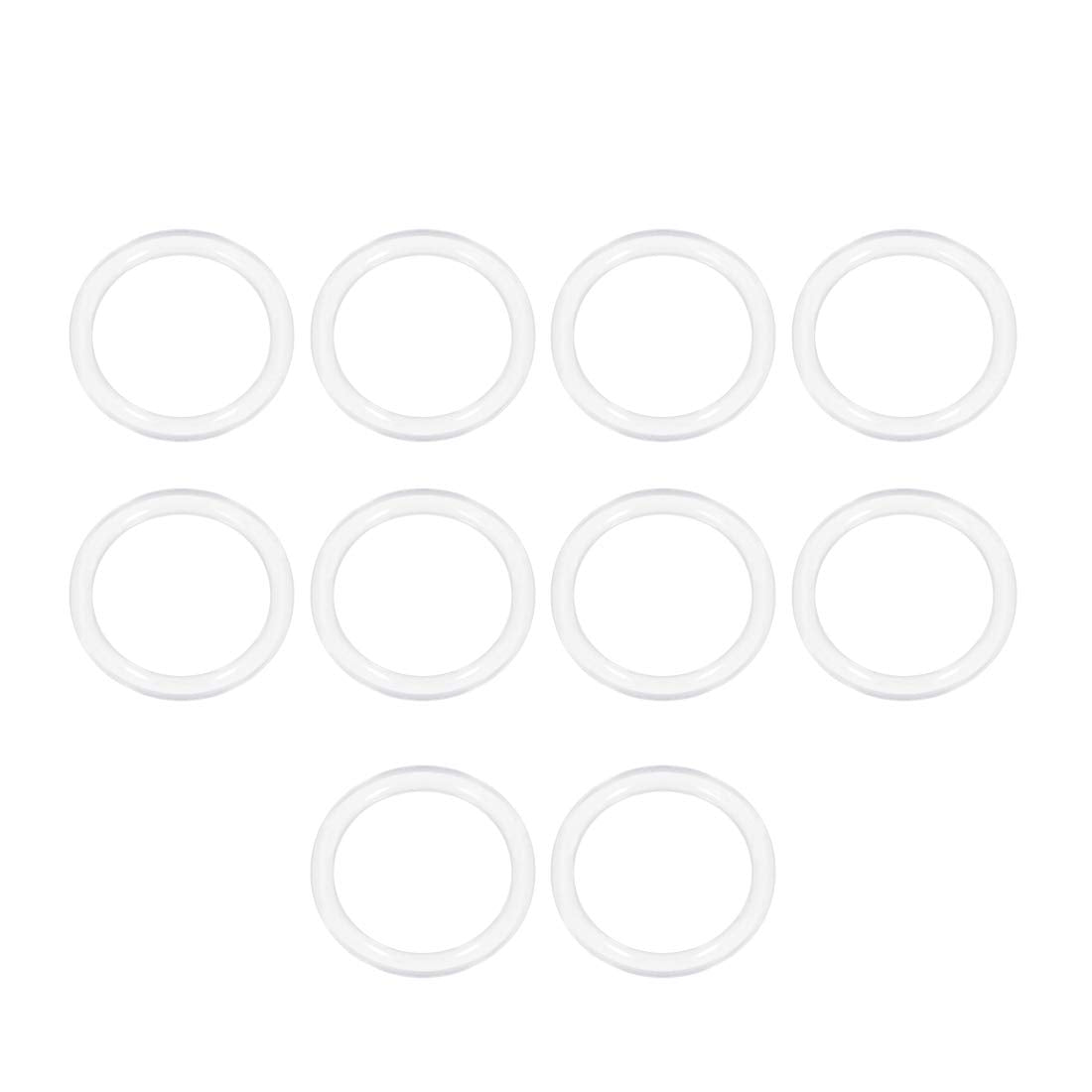 Silicone O-Ring, 28mm OD, 22mm ID, 3mm Width, VMQ Seal Rings Gasket, White, Pack of 10