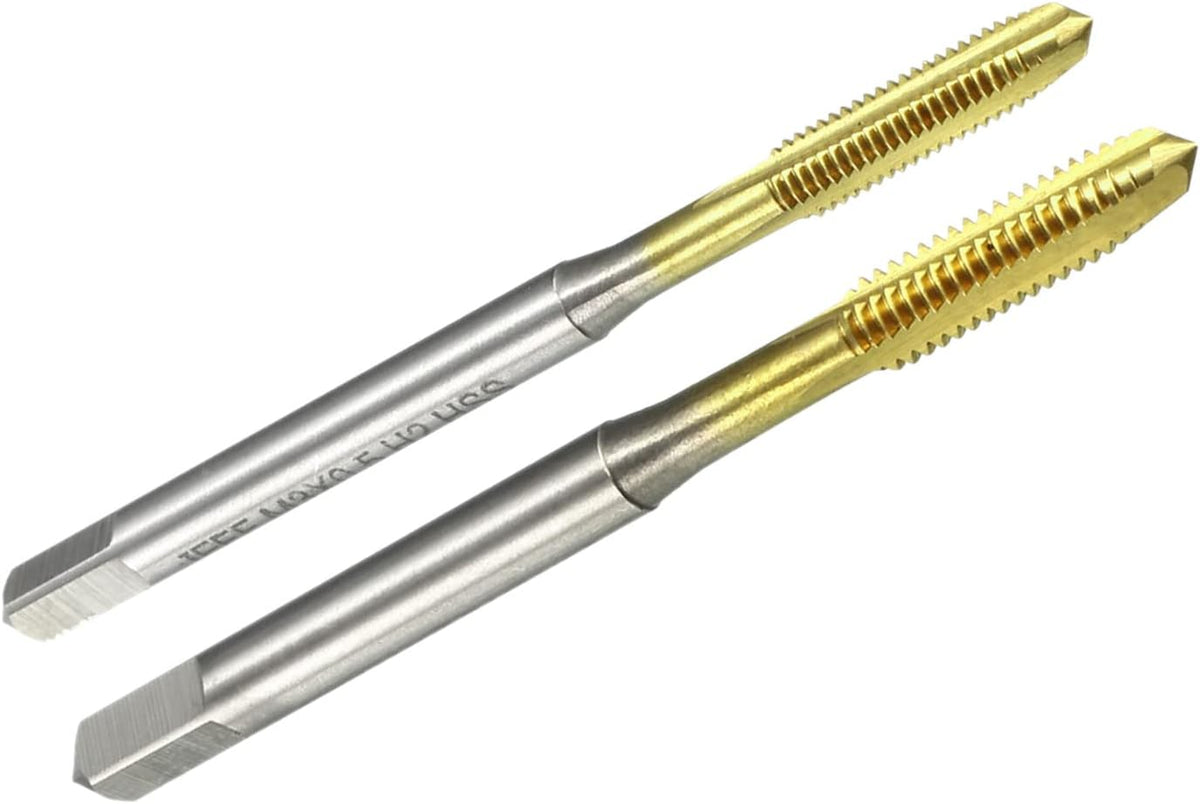 Metric Machine Tap M3 x 0.5mm M4 x 0.7mm H2 HSS Ti-coated 3 Straight Flutes Thread Tapping DIY Tool