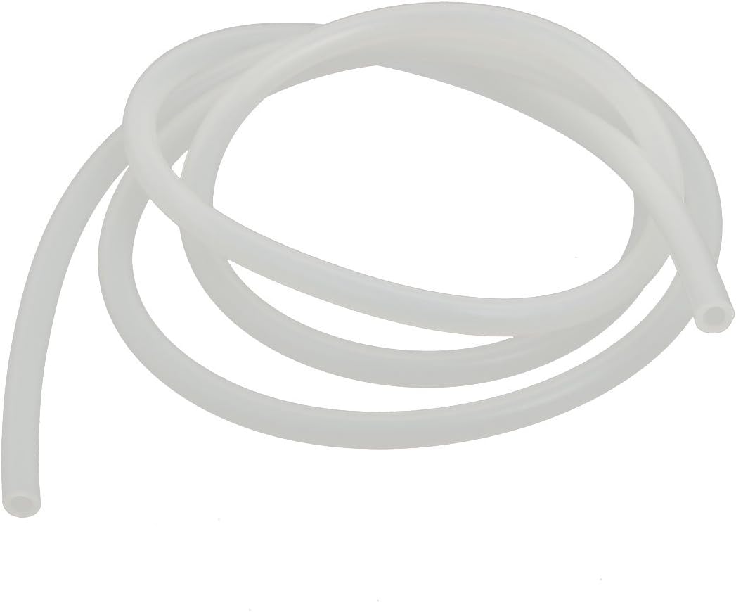 3mm x 5mm Heat Resistant Soft Silicone Tube Hose Pipe 1 Meter Long Milky White