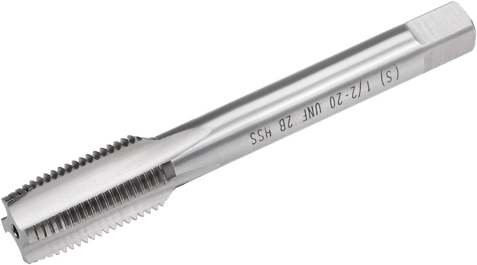 Machine Tap, 1/2-20 UNF 2B Class High Speed Steel Screw Thread Threading Milling Taps Tapping Tool