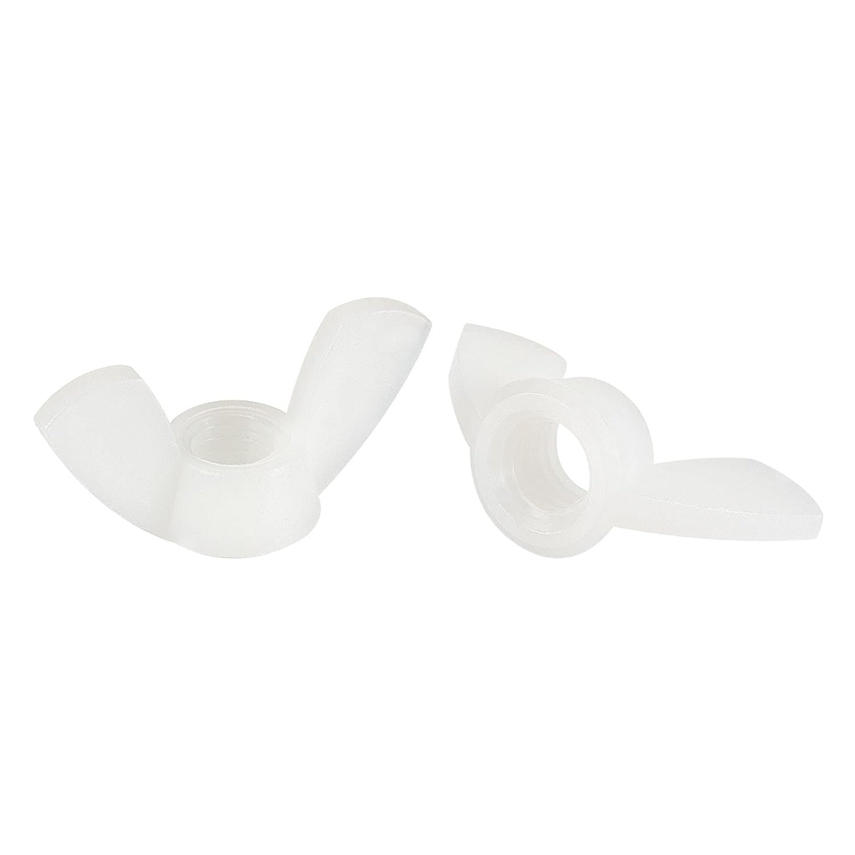 M10 Wing Nuts Nylon Butterfly Nut Hand Twist Tighten Fasteners White 8pcs