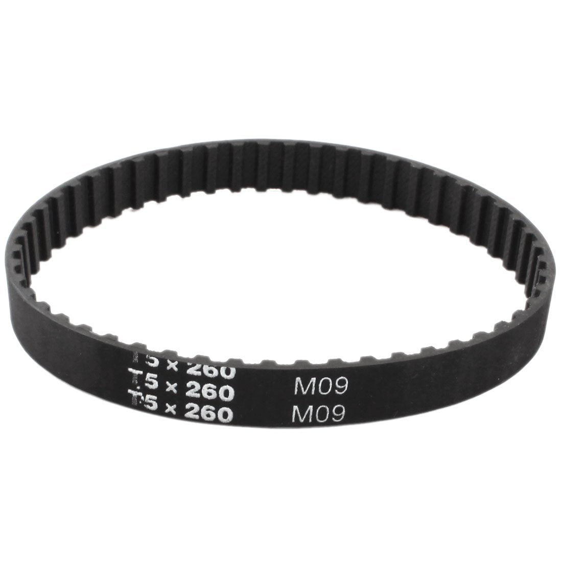 a14081300ux0266 T5X260 52 Teeth 5mm Pitch 10mm Width Groove Timing Belt 260mm Girth, 10.199999999999999" Length, Rubber