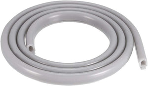 T-Slot Mount Window Weatherstrip Seal 6.5mm Bulb Bubble for 4mm Slot 1 Meter Long Gray