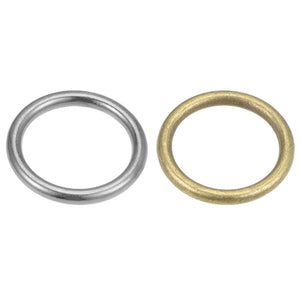 30mm O Ring Buckle Welded for Hardware DIY Silver Bronze Total 20pcs