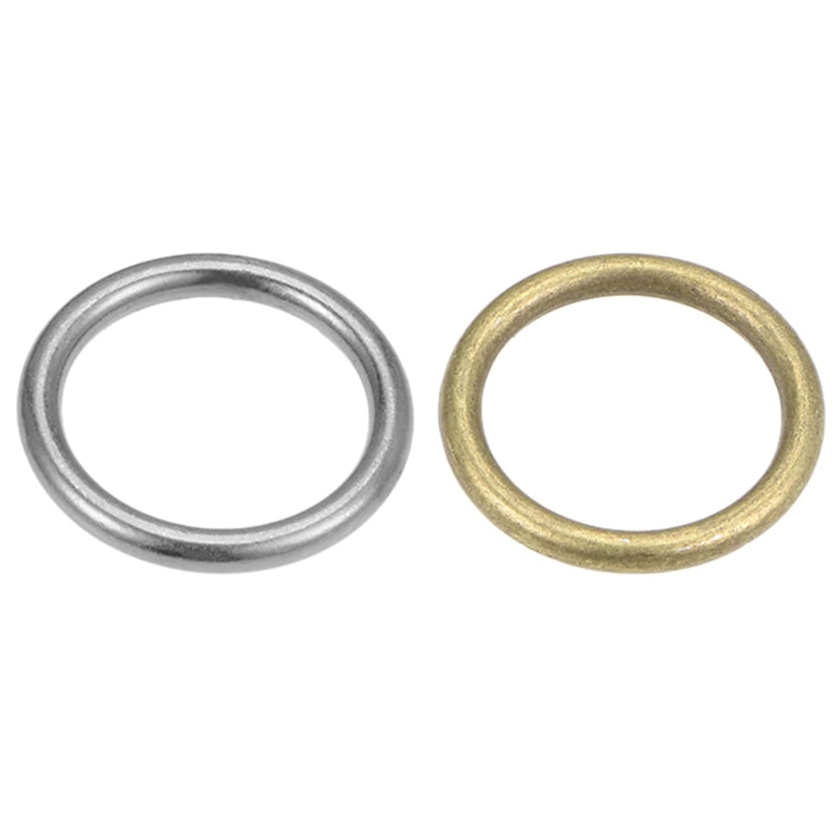 30mm O Ring Buckle Welded for Hardware DIY Silver Bronze Total 20pcs