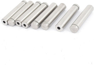 Advertising Frameless Glass 12x60mm Stainless Steel Standoff Pin 8pcs