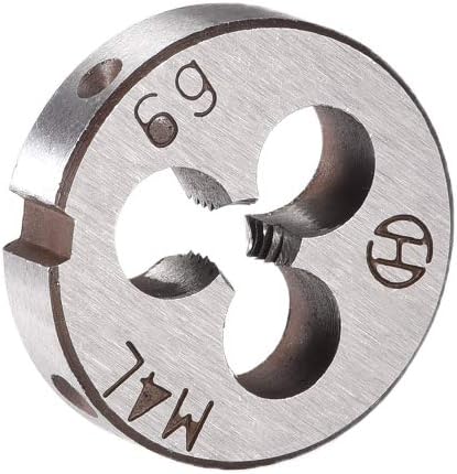M4 x 0.7 Metric Round Die, Machine Thread Left Hand Threading Die, Alloy Steel Screw Thread Cutting Die