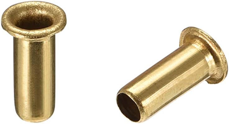 Hollow Rivet,4mm x 10mm Through Hole Copper Hollow Rivets Grommets Double-Sided Circuit Board PCB 200Pcs