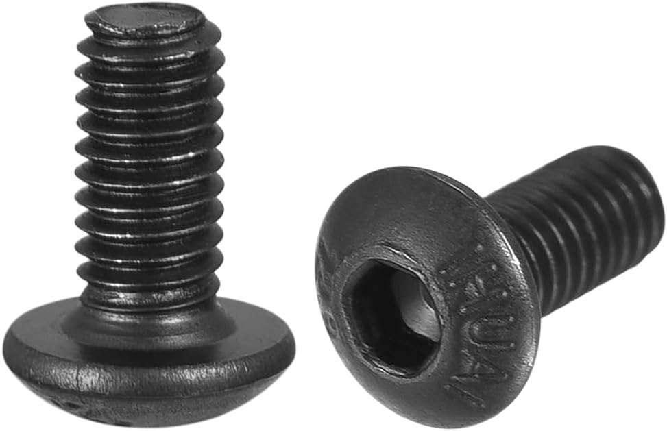 M3x6mm Hex Socket Button Head Cap Bolts Screws Alloy Steel 100pcs