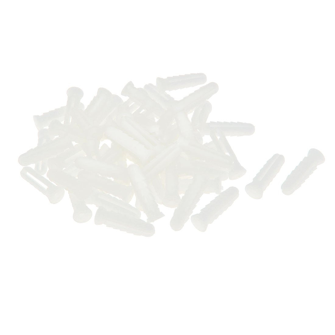 25mm Length Plastic Expansion Bolt Wall Drywall Anchor White 60pcs