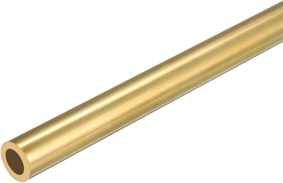 5mm x 9mm x 500mm Brass Pipe Tube Round Bar Rod