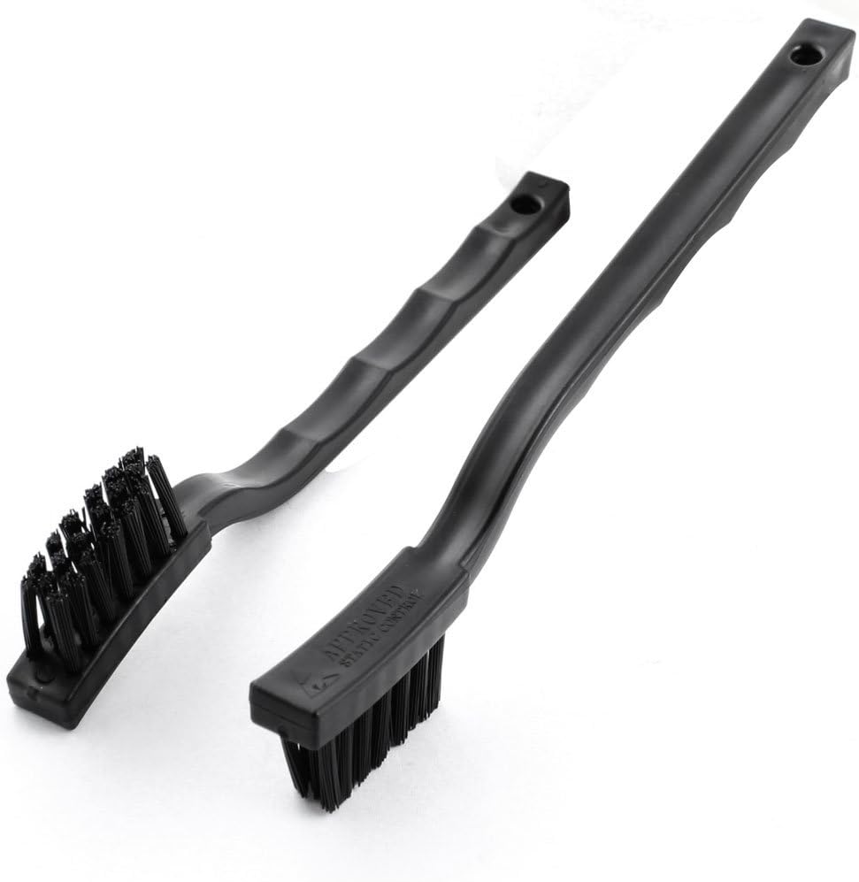Black Antislip Handle PCB Rework ESD Anti Static Dust Brush 6.7" 2 Pcs