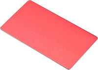 Blank Metal Business Card 100x50x1mm Anodized Aluminum Plate for DIY Laser Printing Red