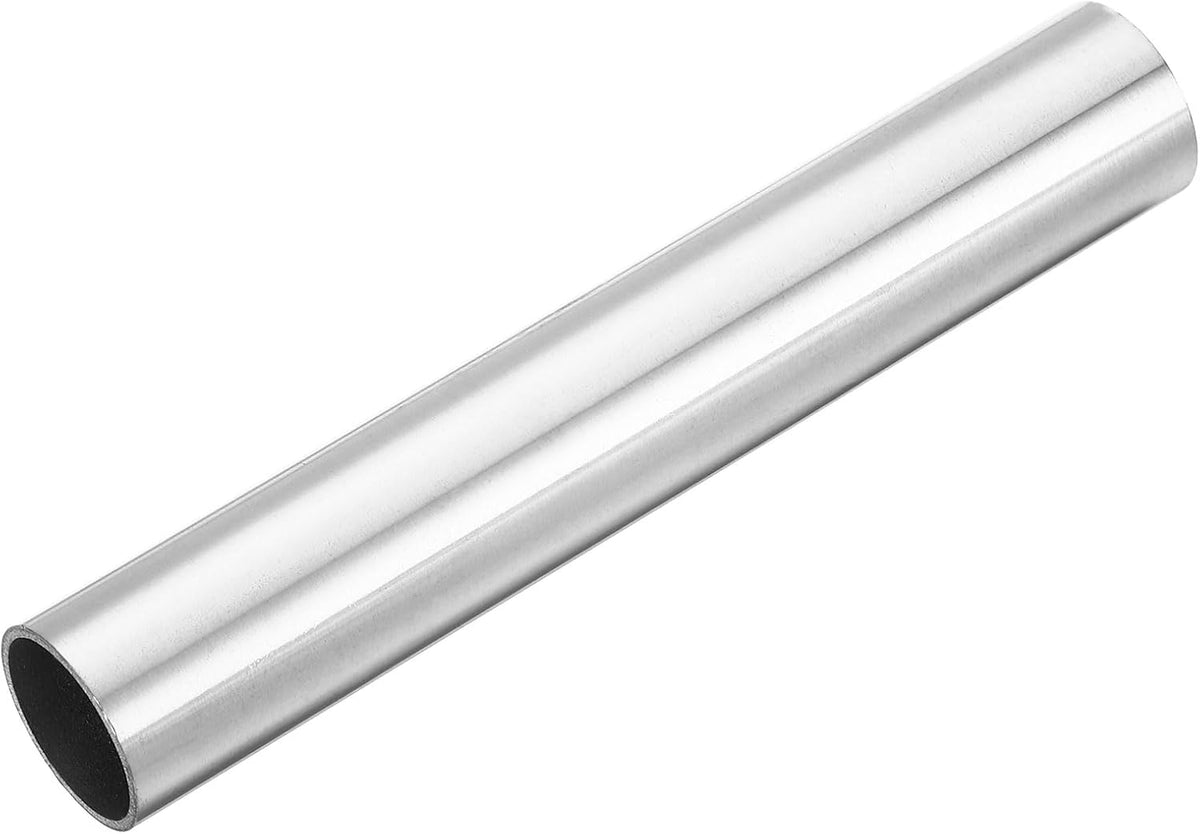 304 Stainless Steel Tube, OD 25mm x 1.5mm Wall Thick 150mm Length Capillary Metal Tubing for Industry Machinery