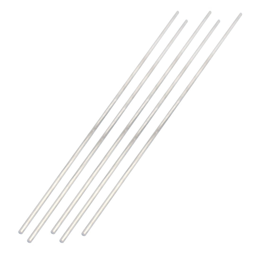 2.5mm X 180mm Stainless Steel Straight Round Rod Bar Silver Tone 5pcs