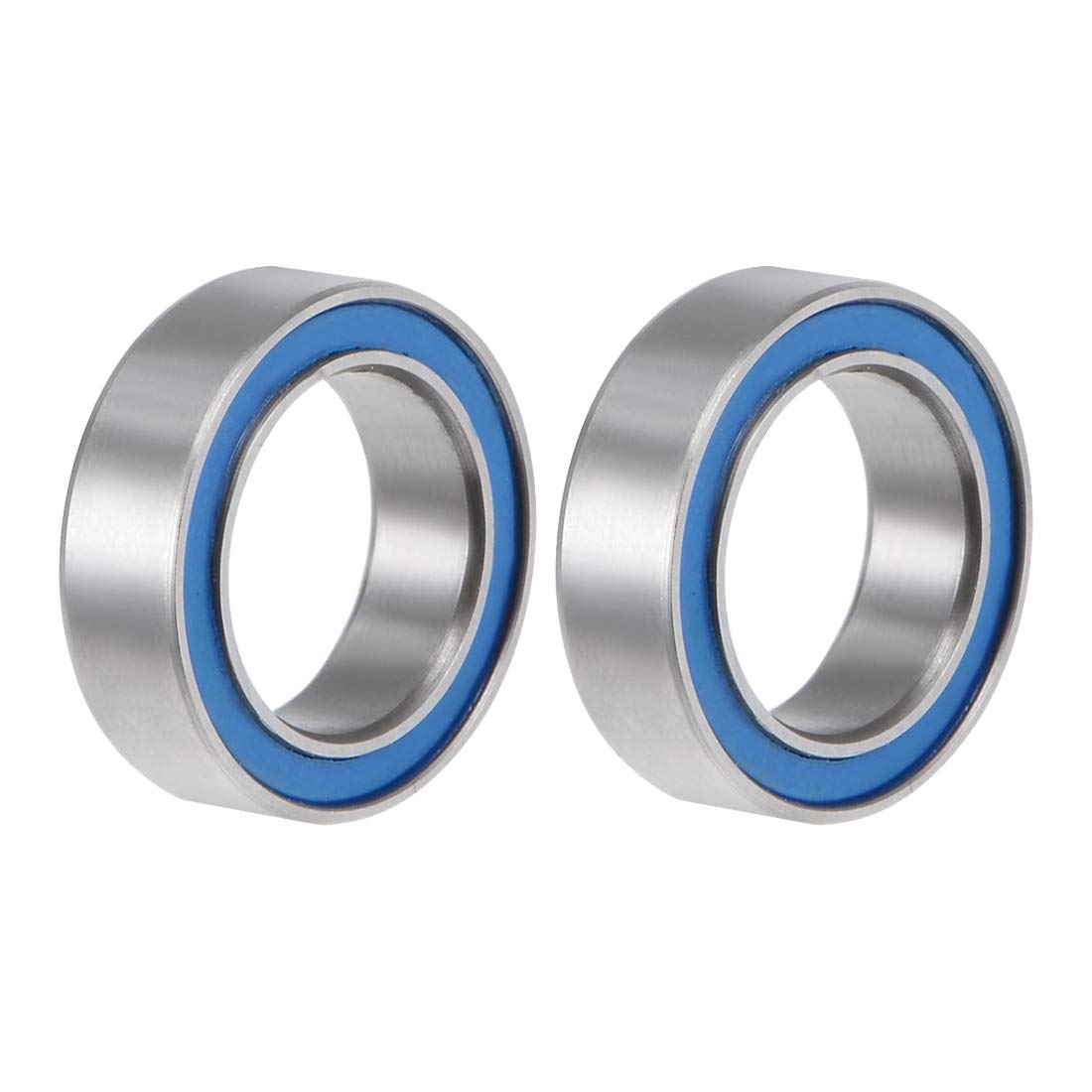 MR128-2RS Deep Groove Ball Bearing 8x12x3.5mm Double Sealed ABEC-3 Bearings 2-Pack