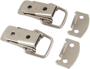 2 Sets Silver Tone Alloy Flap Design Hasp Connector