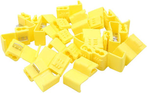 20pcs DC 12V Yellow Car Wire Quick Connector Terminal for 4-6mm2 Cable