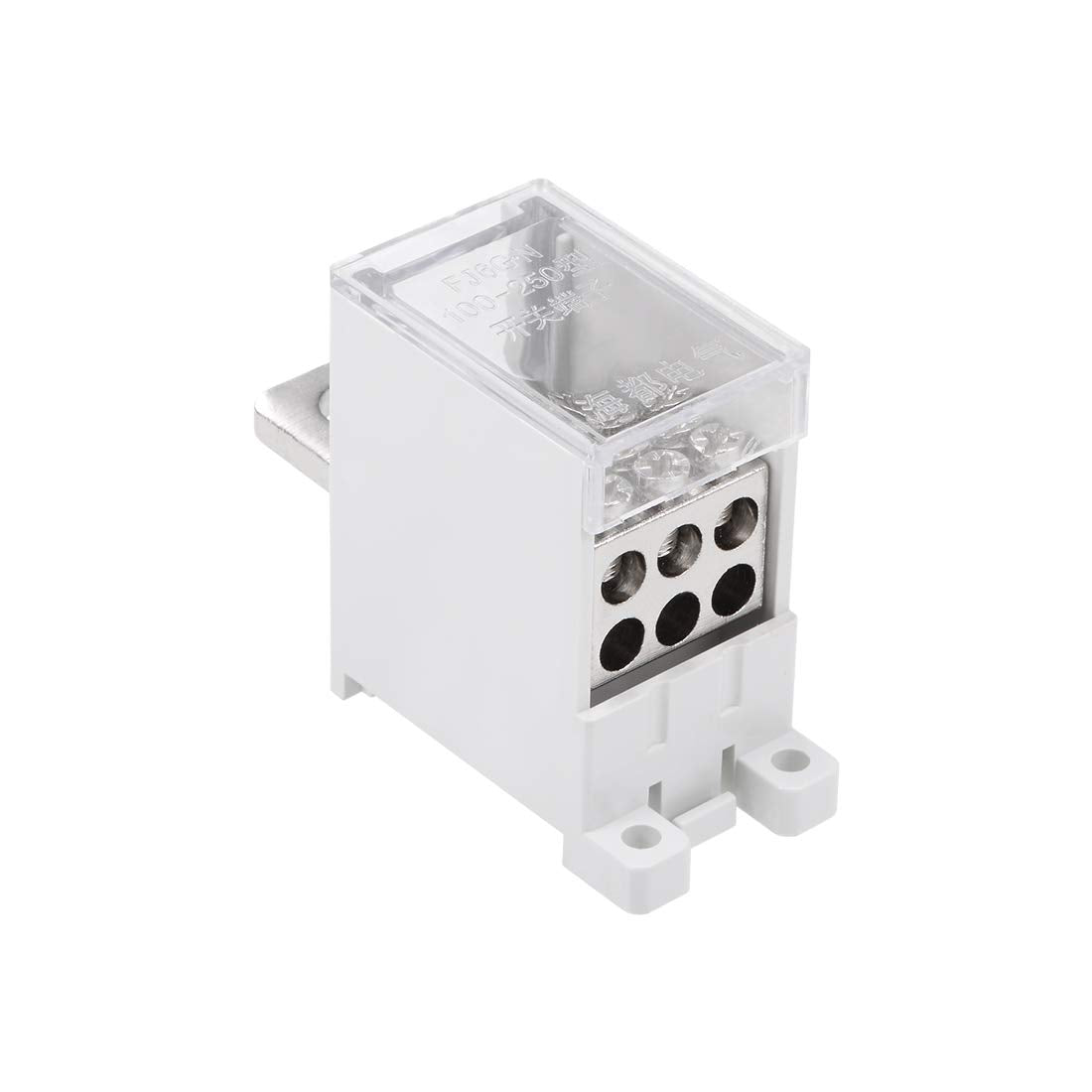 1 in 6 Out DIN Rail Terminal Blocks 690V 250A Max Input Distribution Block for Circuit Breaker