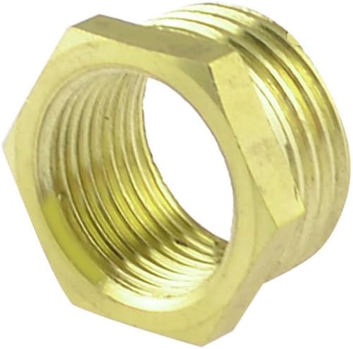 Brass 1/2" PT Male to 3/8" PT Female Thread Hex Bushing Quick Coupler