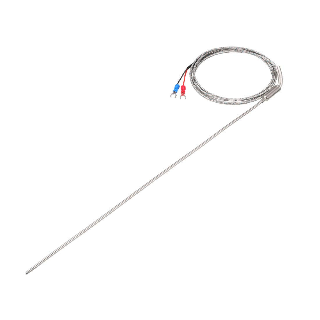 K Type Thermocouple Temperature Sensor Probe 3x300mm (0 to 800C) 5ft Temperature Controller