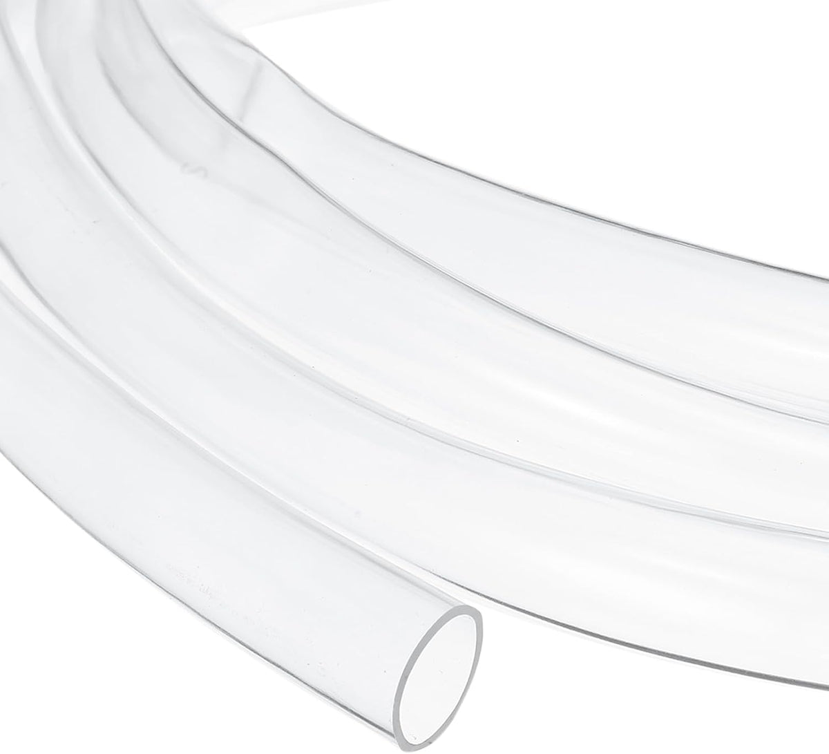 1/2 Inch Clear PVC Tubing, 13mm ID x 15mm OD - 8.5ft PVC Tube Lightweight Vinyl Hose, Transparent Flexible Plastic Water Tubing for Air Oil Water Transfer Aquarium Irrigation