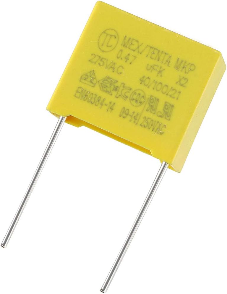 Safety Capacitors Polypropylene Film 0.47uF 275VAC X2 MKP 5 Pcs