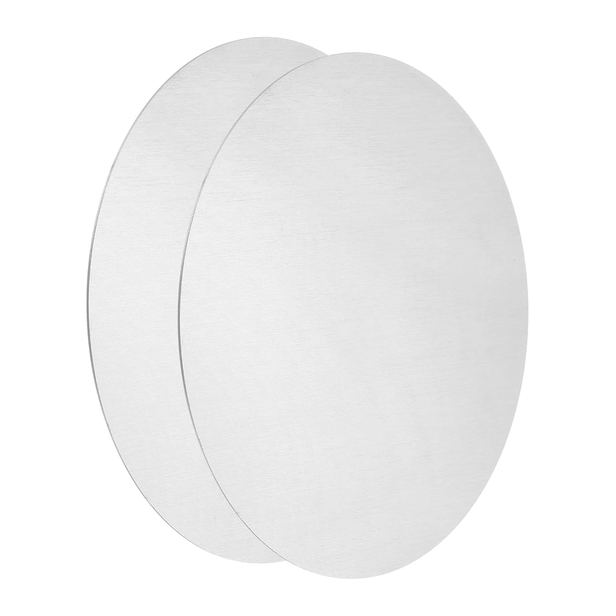 2Pcs Aluminum Disc, 6"(150mm) Diameter 0.02"(0.5mm) Thickness 1060 Aluminum Circle Plate Round Sheets for Metal Stamping