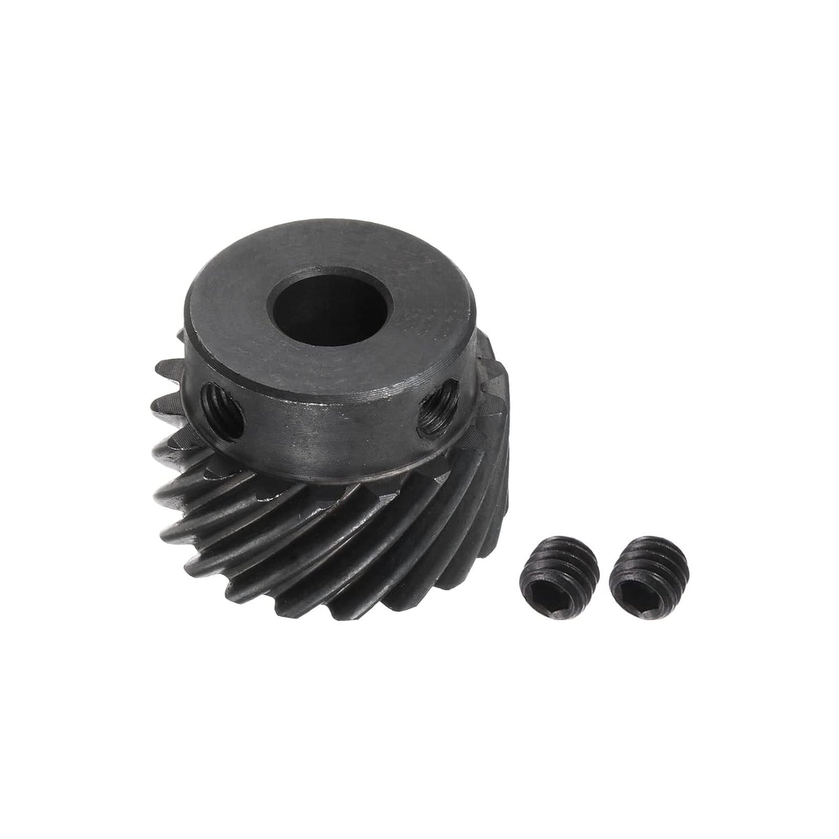 8mm Inner Aperture 18T Helical Bevel Gear 1 Mod Hardened 45# Steel Spur Diff Differential Motor Spiral Bevel Gear Parts Accessories, Right Direction