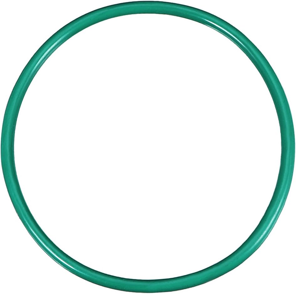 Fluorine Rubber O-Rings, 40mm OD 36mm ID 2mm Width FKM Seal Gasket for Machinery Plumbing, Green, Pack of 1