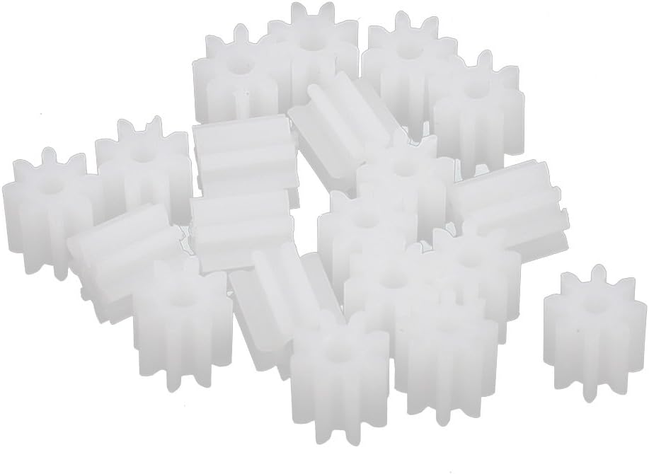 20PCS 8 Teeth 1.5mm Hole Diameter Plastic Gear Wheel for RC Car