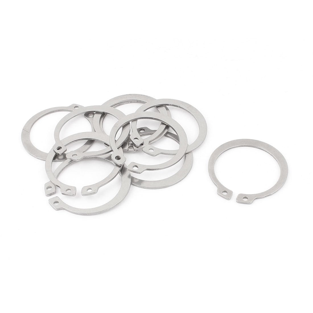 a15061000ux0644-DM Snap Clip Rings, External Circlip Retaining Shaft, 38 mm Size (Pack of 10)