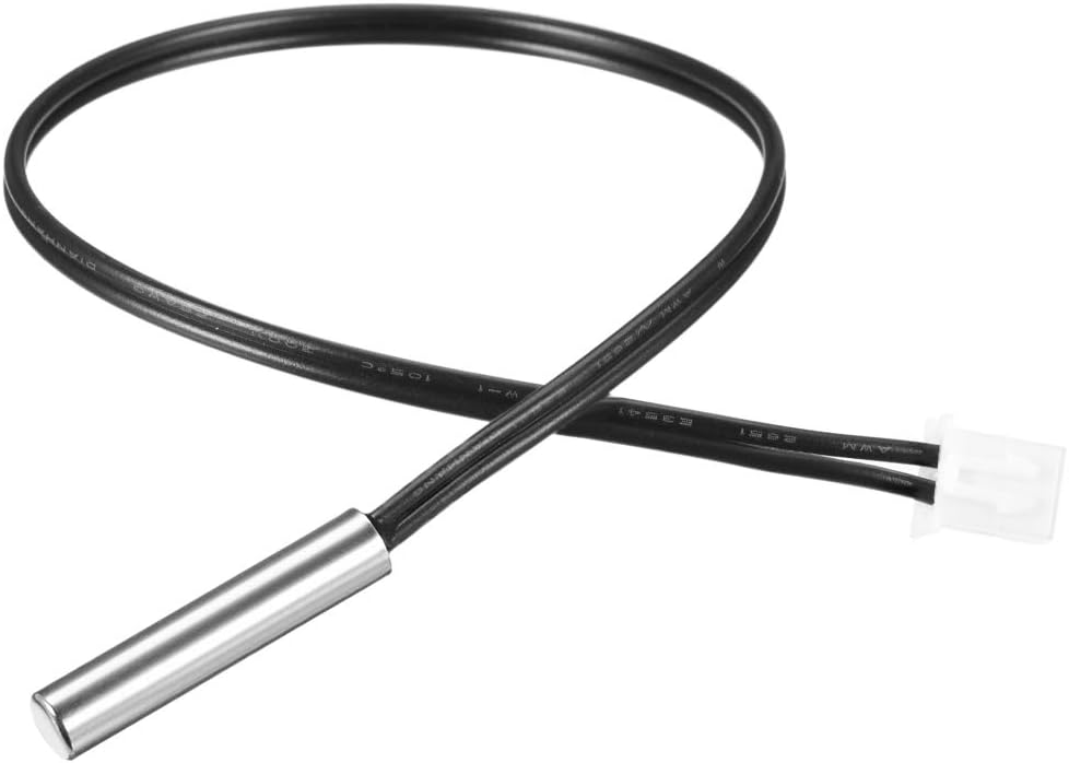 200K NTC Thermistor Probe 7.9 Inch Stainless Steel Sensitive Temperature Temp Sensor for Air Conditioner