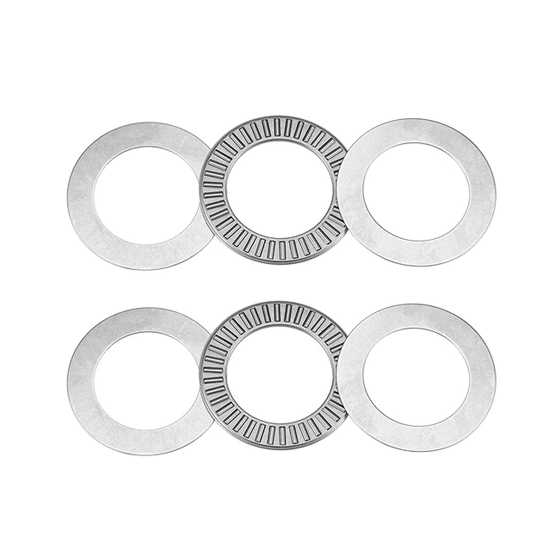 NTA2031 Thrust Needle Roller Bearings with Washers 1-1/4" Bore 1-15/16" OD 5/64" Width 2pcs