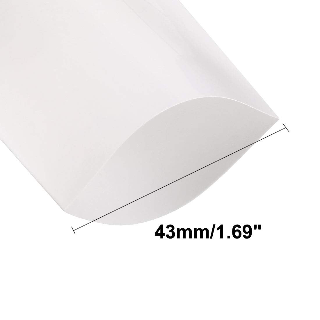43mm Flat PVC Heat Shrink Tubing Battery Wrap 2m Length for Battery White