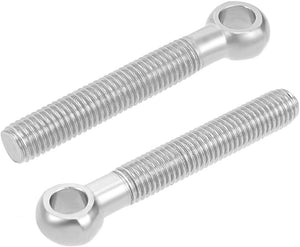 M12 x 80mm 304 Stainless Steel Machine Shoulder Lift Eye Bolt Rigging 5pcs