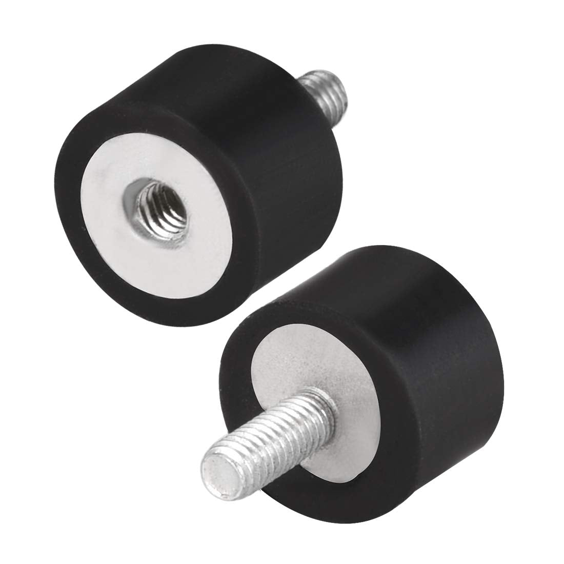 M4 Male Female Rubber Mounts,Vibration Isolators,Shock Absorber 15mm x 10mm Black 4pcs