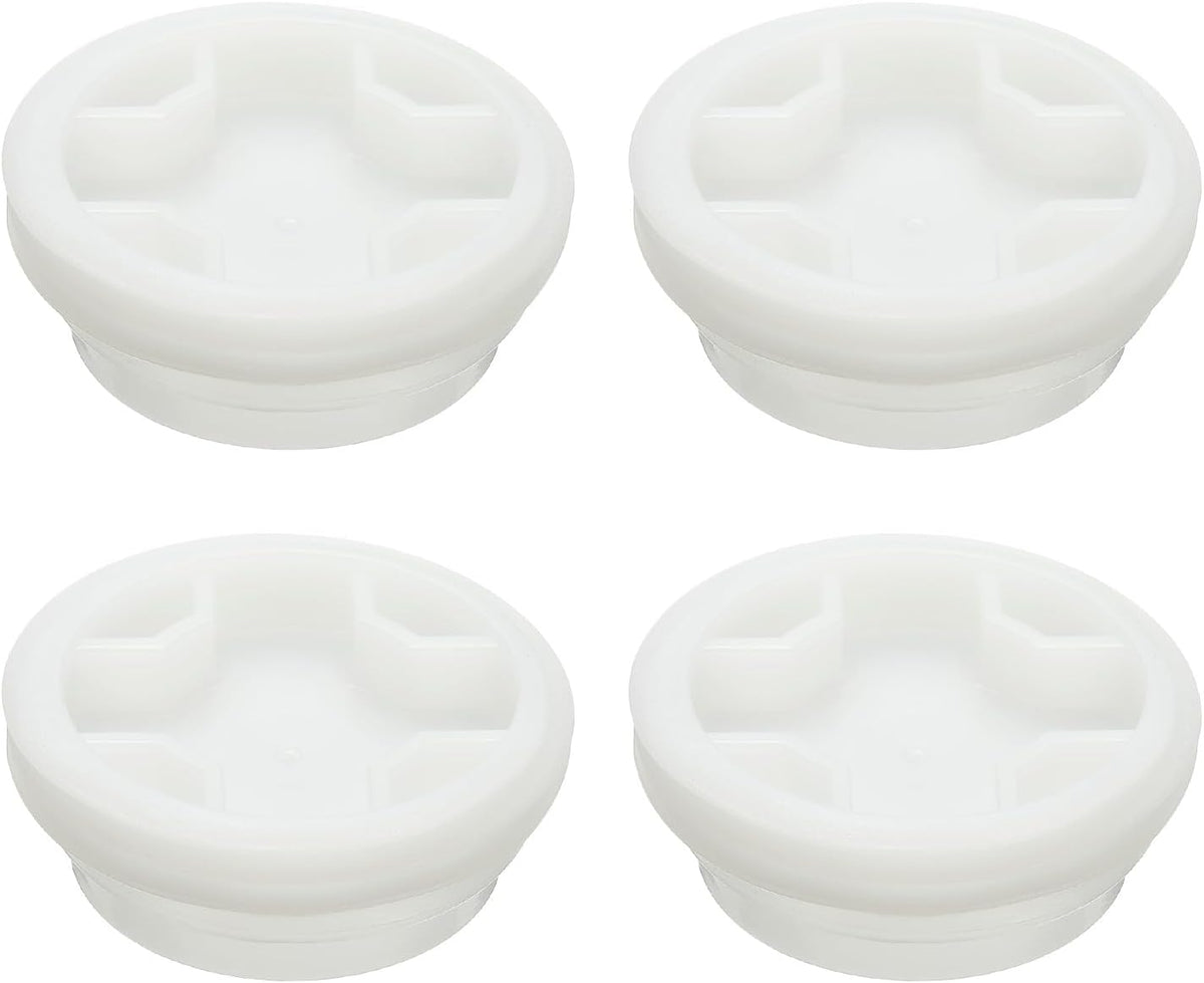 4Pcs Bung Cap, 2 11/16'' Plastic Bung Hole Caps, Coarse Thread Drum Hole Cap with Gasket for 55 Gallon Plastic Drums, Fuel Tank, Household Bucket and Oil Tank